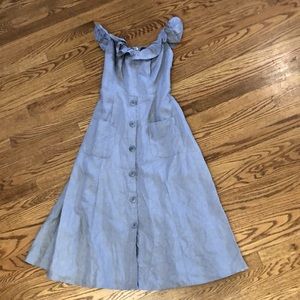 Reformation blue dress